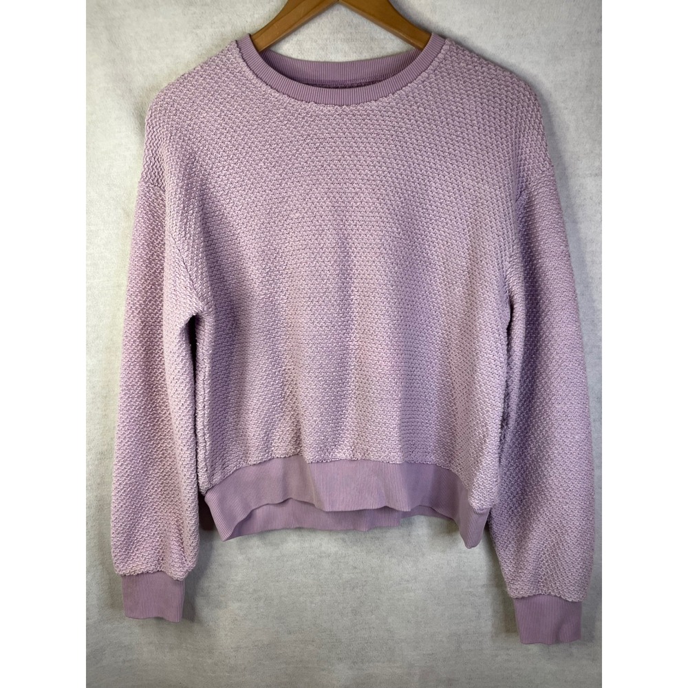 Marine Layer Birdseye Sweatshirt in Lavender M - Picture 1 of 8